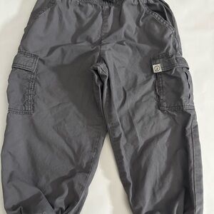 Gray Kids Casual Cargo Pants